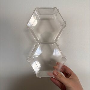 Clear Hexagon Plastic Display Box - Transparent